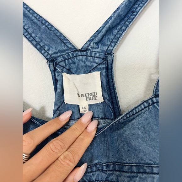 ARITZIA Wilfred Denim Overalls, Size Extra Small - Picture 3 of 5